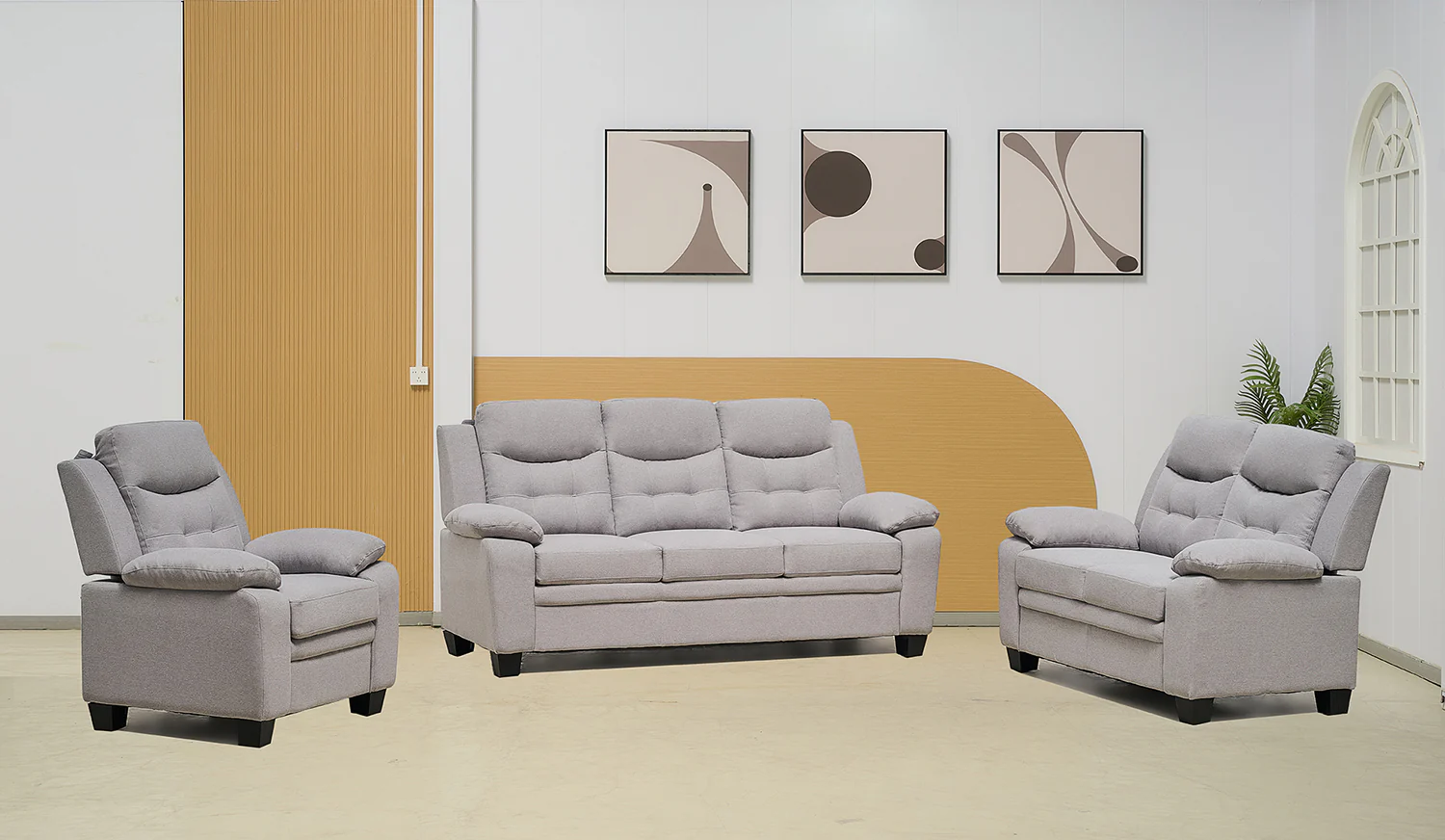 Fabric 2 Seater Sofa